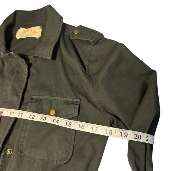 Lily Aldridge for Velvet Ruby Lightweight Utility Army Jacket Gray Size XS - Picture 9 of 14